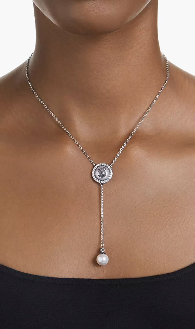 SJC SWAN-NECKLACE PRL GRYRHS