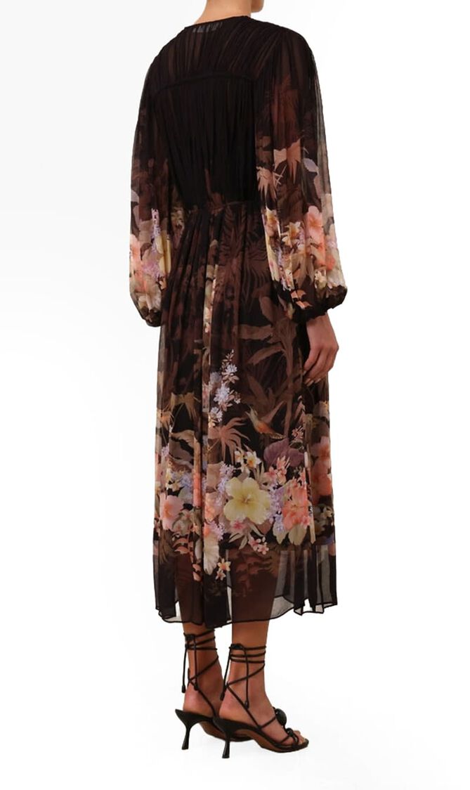 ILLUMINATE DRAWN SHEATH DRESS