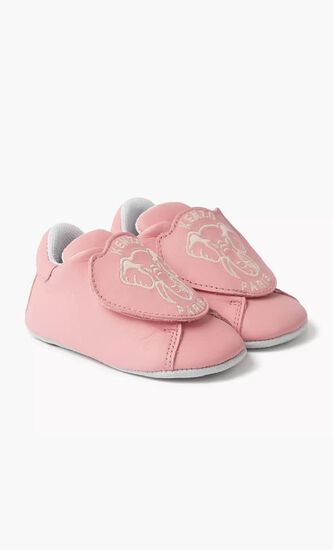 Elephant and Logo Leather Shoe