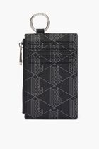 The Blend Grained Monogram Print Card Holder