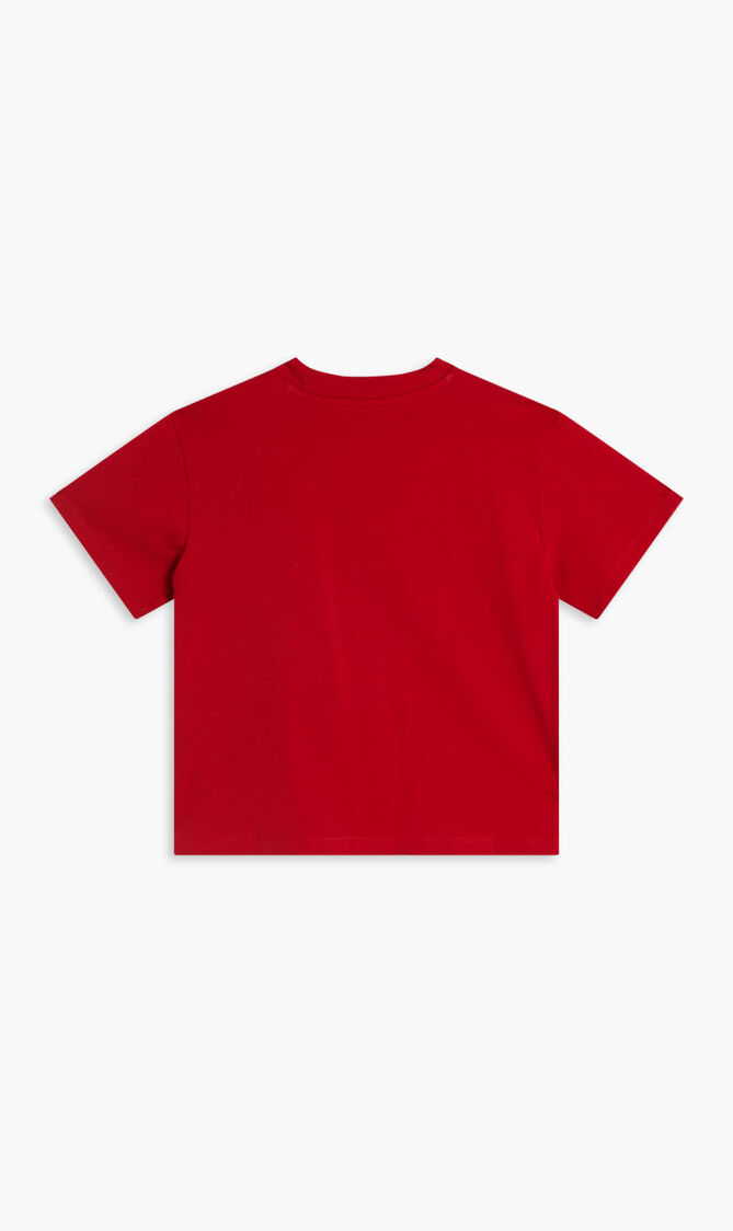 Red Embellished Logo T-Shirt