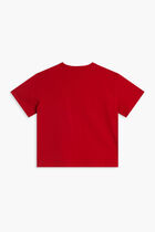 Red Embellished Logo T-Shirt
