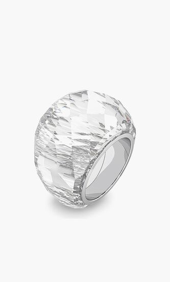 Nirvana Ring, White, Stainless Steel
