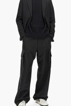 OW EMB DRILL CARGO PANT BLACK BLACK