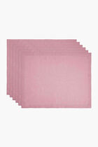 Feliz Placemat Pink Set Of 6