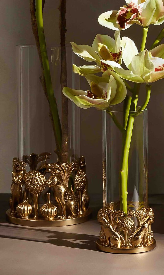 Leopard & The Lake Vase Small Gold