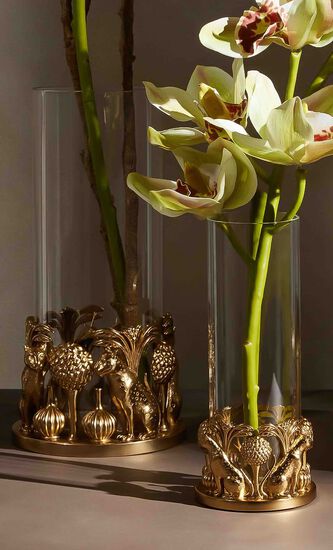 Leopard & The Lake Vase Small Gold