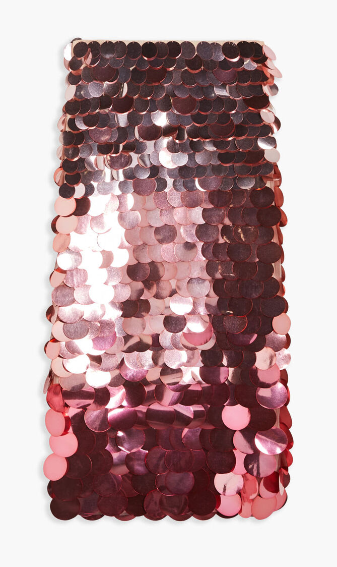ELVIRA OMBRE CIRCLE SEQUINS MIDI SKIRT