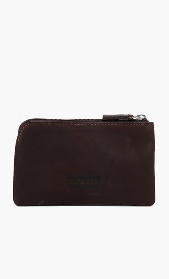 Engraved Logo Zipper Wallet