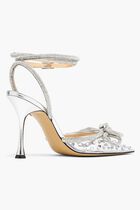 Double Bow Crystal PVC Pumps Double Bow Crystal PVC Pumps