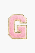 Chenille Sparkle Letter 'G' patch