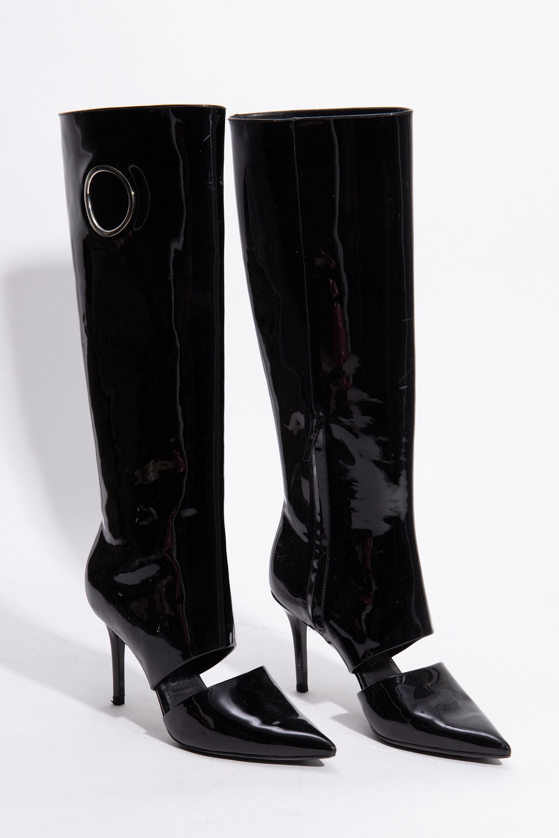 Buy SALVATORE FERRAGAMO Ross Parade Black Boots for AED 2990.00