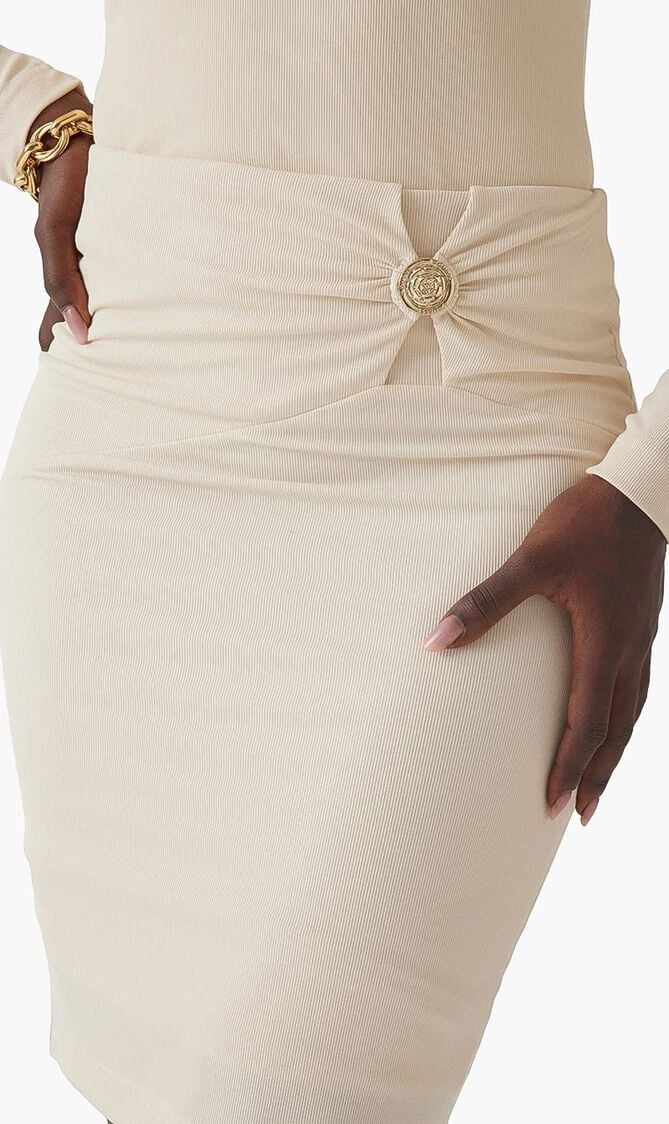 Zama Button Skirt