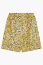 Barocco Print Silk Shorts Barocco Print Silk Shorts