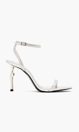 ALIVIA GOLD METAL HEEL SANDALS