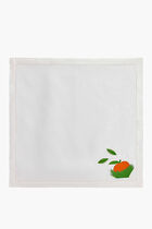 Orange Tree Napkin, White