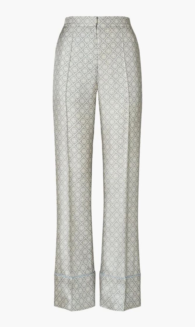 Printed T Monogram Silk Pant