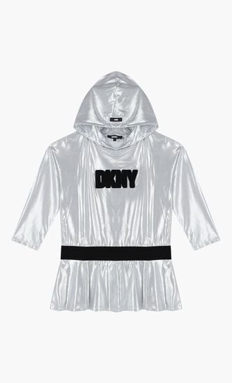 Logo Hooded Dress