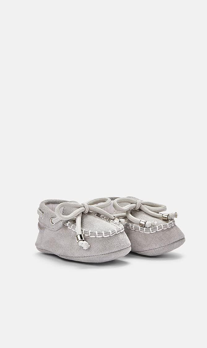 LACE UP SUEDE LEATHER LOAFER