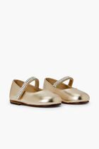 SINGLE STRAP SWAROVSKI CRYSTAL EMBELLISHED BALLERINA