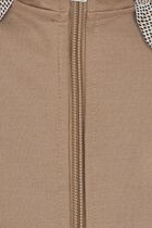 Logo Hooded Zip Up Top