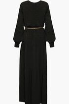 Logo Jacquard Kaftan Dress