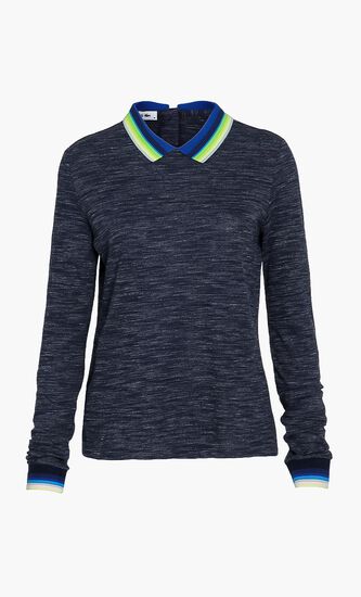 Ribbed Polo T- Shirt