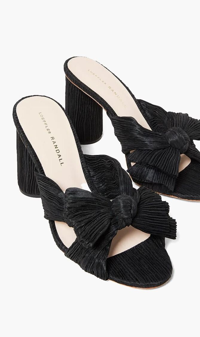 PENNY PLEATED KNOT MULE
