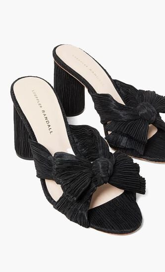 PENNY PLEATED KNOT MULE
