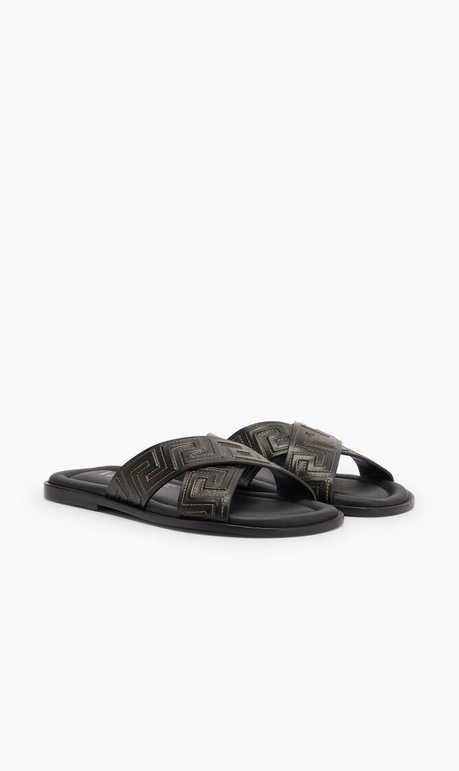 SANDALS XOVER GRECA STRAP LTHR