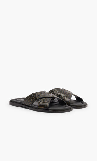 SANDALS XOVER GRECA STRAP LTHR