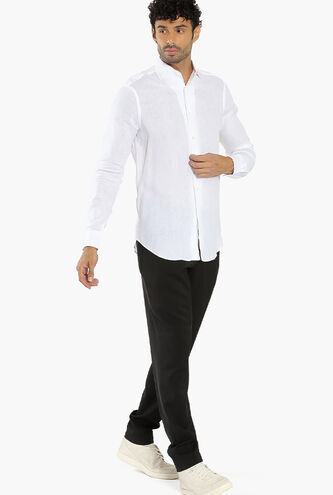 Plain Linen Long Sleeves Shirt
