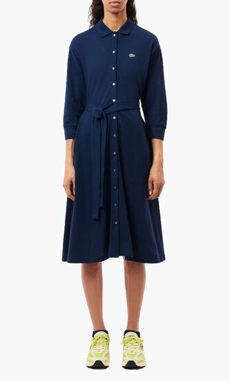 Cotton Pique Polo Dress