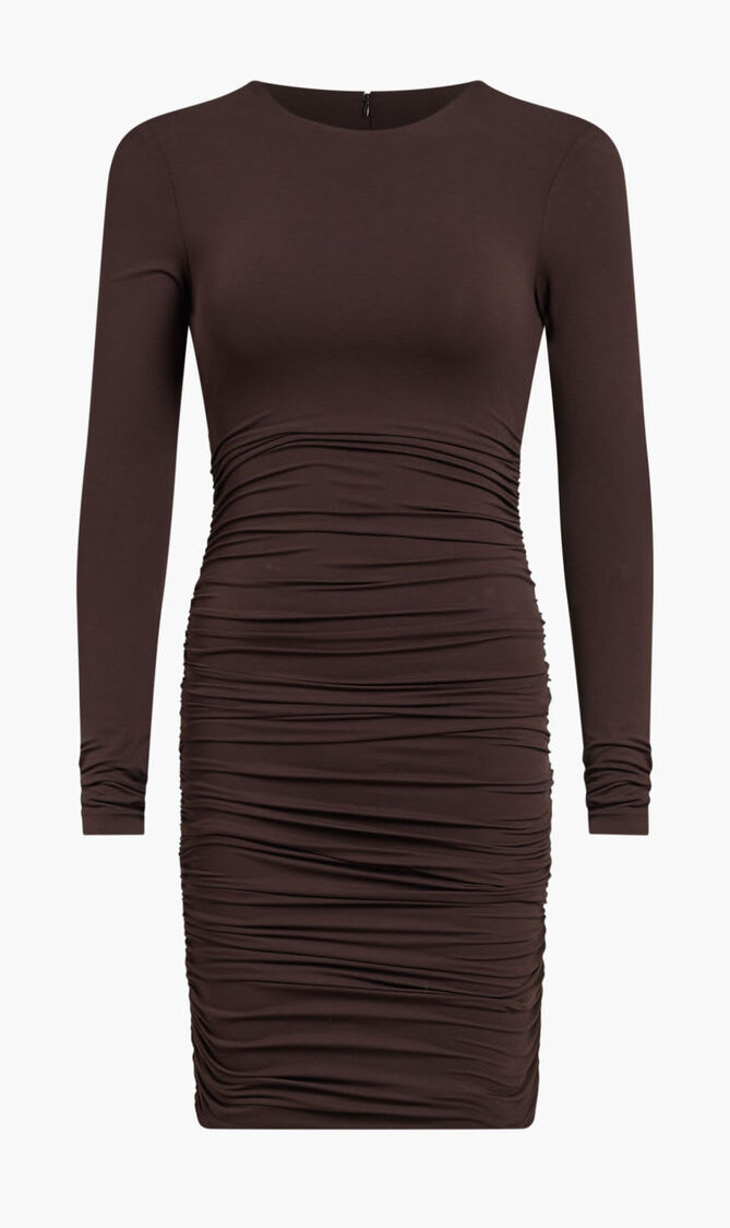 STR JERSEY LS RUCHED
