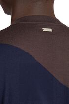 WOOL HALF ENGLISH RIBLONG SLEEVES ROUND-NECK