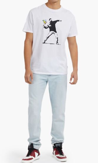 SS BSC FLOWER STENCIL TEE
