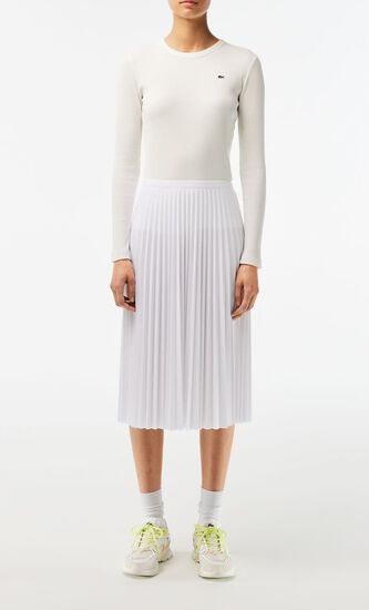 Elasticised Waist Pleated Skirt