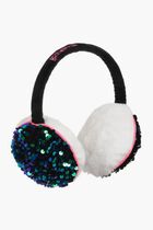 Girls Blue Faux Fur Sequin Earmuffs Girls Blue Faux Fur Sequin Earmuffs