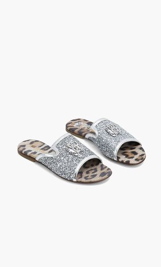 Leather Open Toe Flats