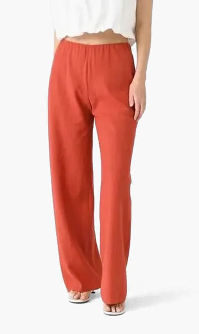 HIGH WAIST COTTON BIAS PANT