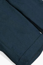 Navy blue linen shorts