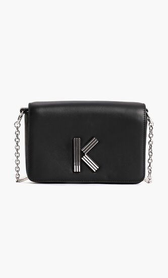 حقيبة كروس بسلسلة وتصميم حرف K