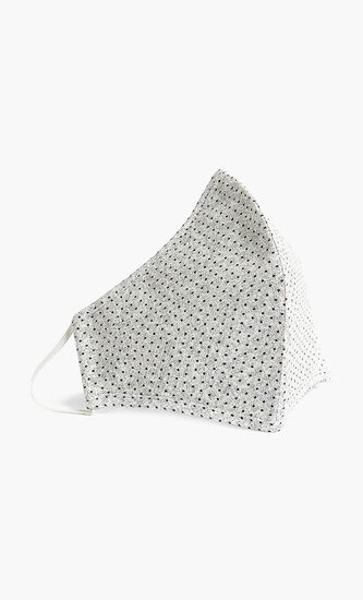 Square Dot Print Face Mask