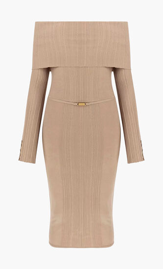 Giada Long Sleeve Off Shoulder Dress