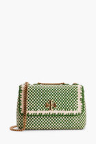 KIRA CHEVRON WOVEN SMALL CONVERTIBLE SHOULDER BAG