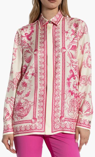 FORMAL SHIRT UNDERWATER BAROCCO BICOLOUR FOULARD ON SILK TWILL