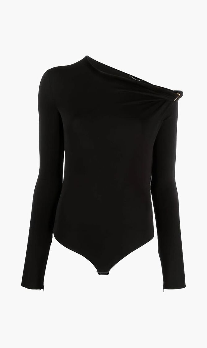 Long Sleeves and Bare Shoulders Bodysuit
