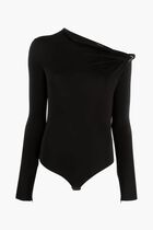 Long Sleeves and Bare Shoulders Bodysuit