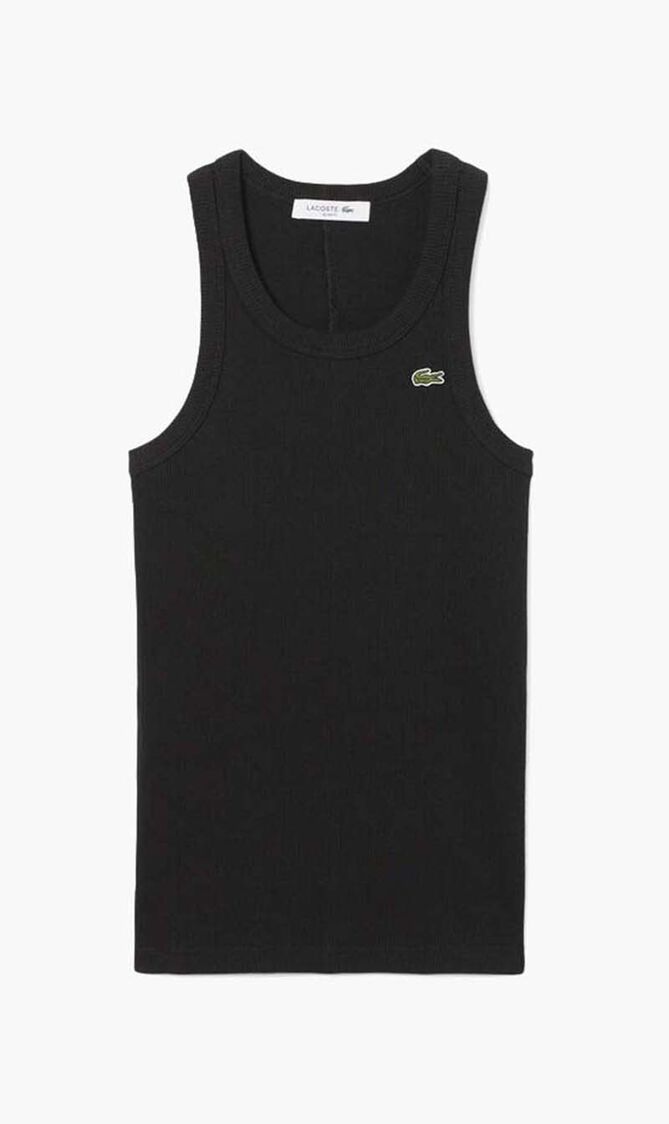 Slim Fit Ribbed Cotton Tank Top