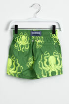 All Over Octopus Print Swim Trunks